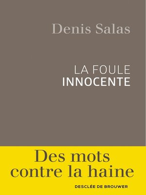 cover image of La foule innocente